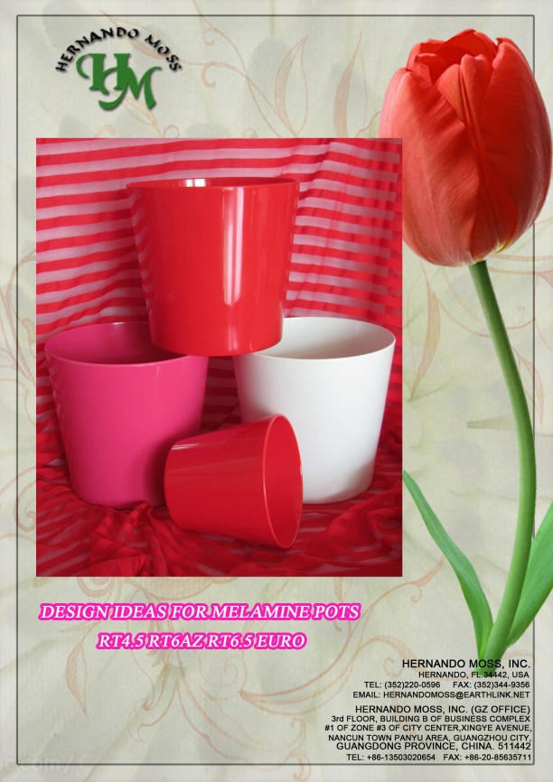 RED COLLECTION MELAMINE POTS